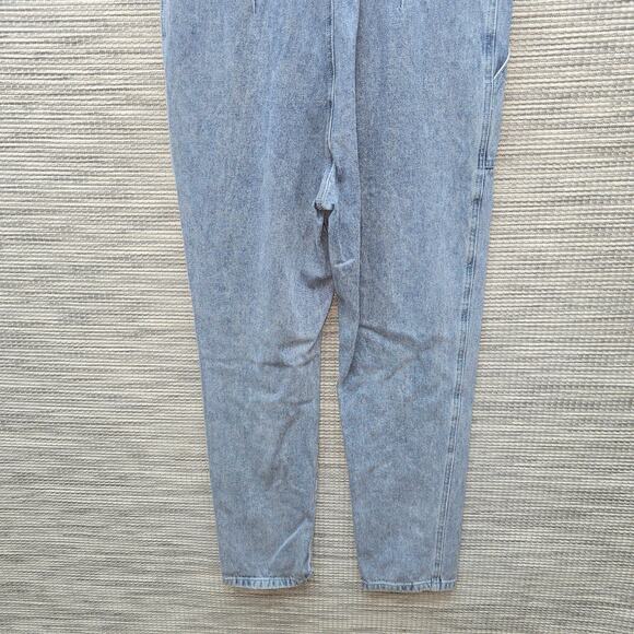 Mod Ref Denim Jumpsuit Coverall Womens Medium Blue Streetwear Skater Gorpcore - Picture 12 of 14